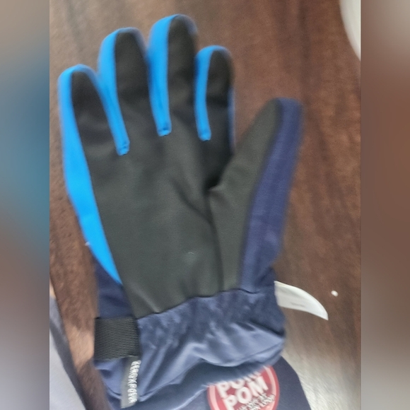 Blue and Gray Winter Gloves - Picture 4 of 6